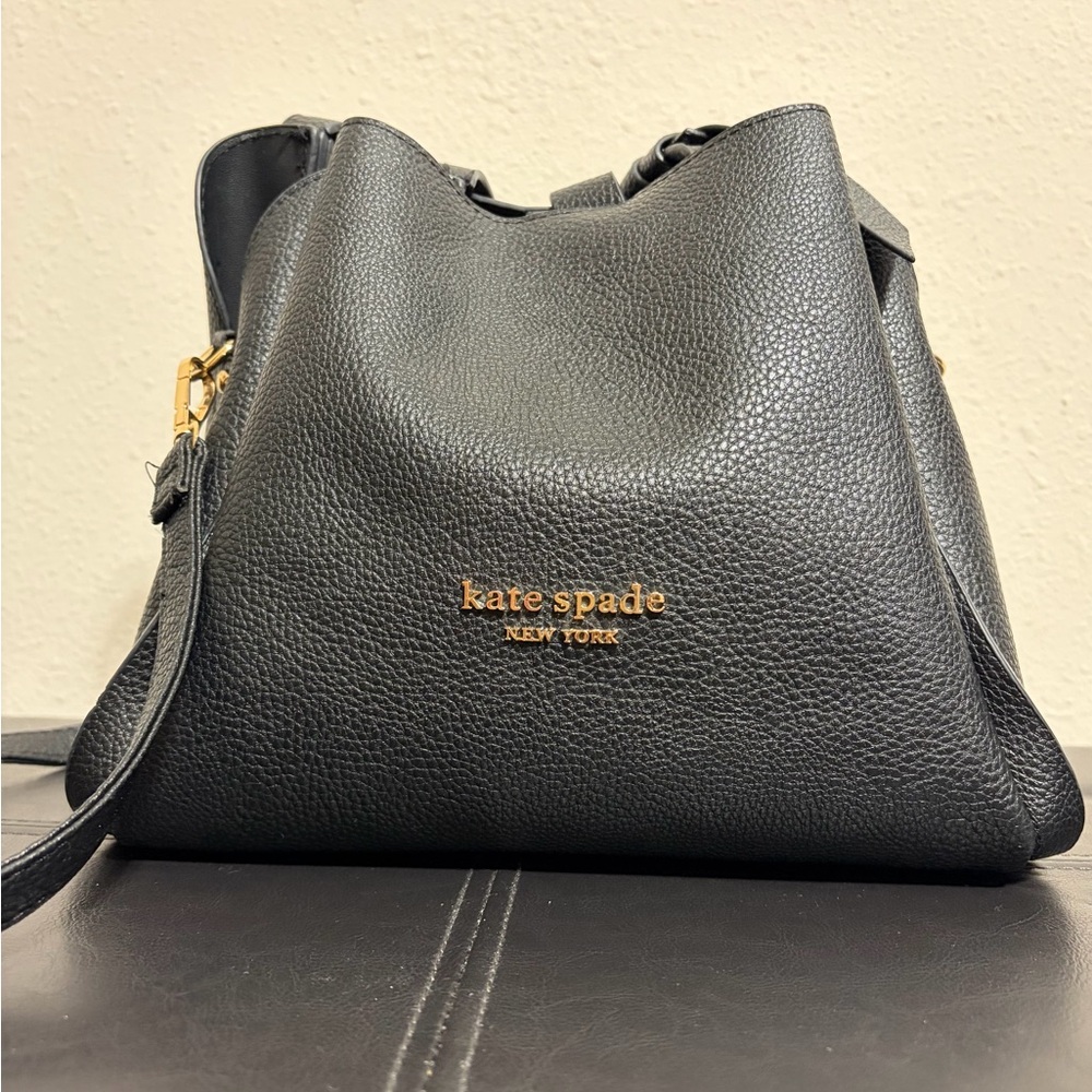 Kate Spade Black Leather Crossbody Bag - Picture 2 of 10